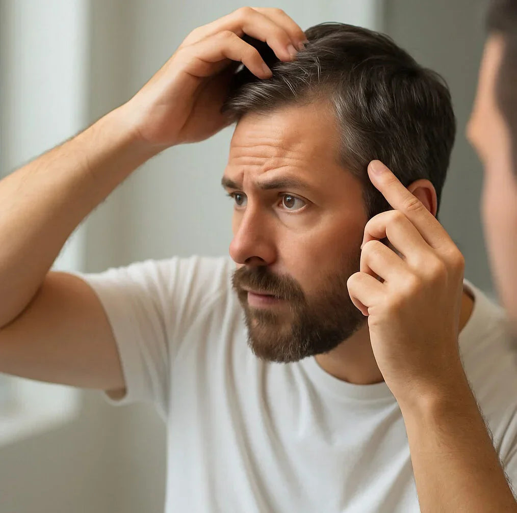 Mirror Check: The Five‑Second Gray Audit Every Guy Does at Dawn