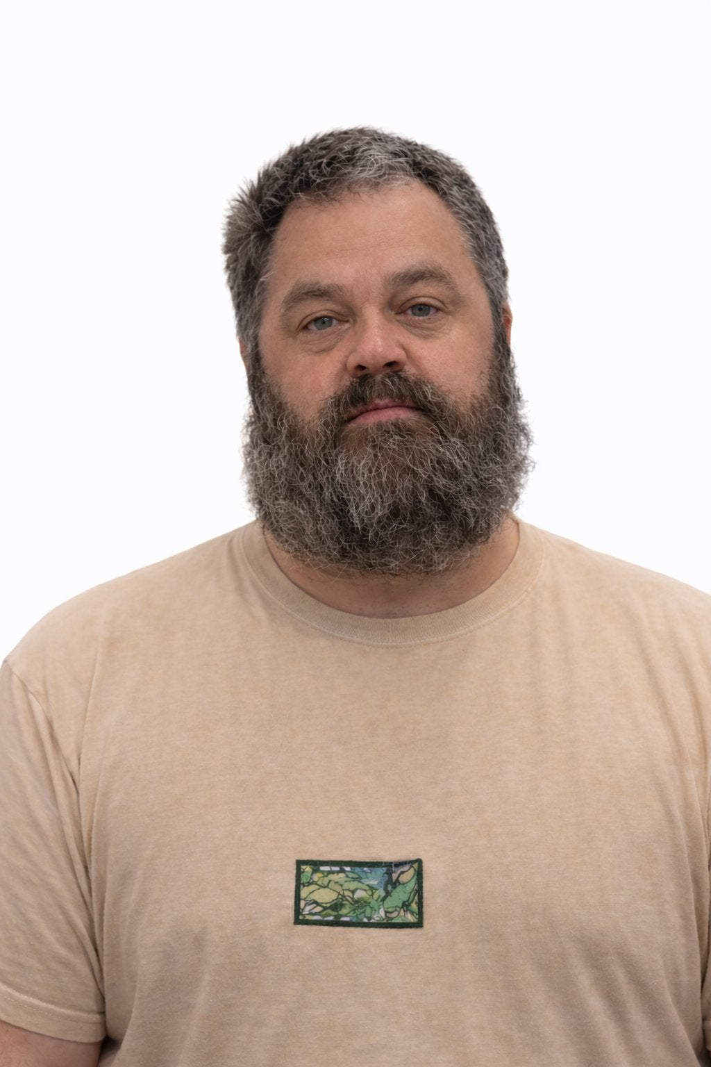 Beard before coloring